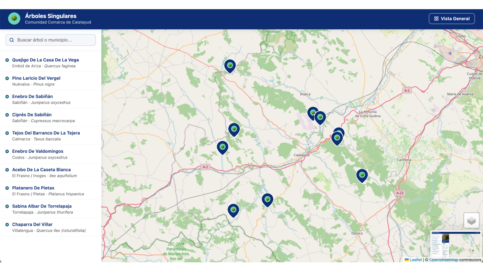 La Comarca de Calatayud conecta sus árboles monumentales con la ciudadanía a través de la digitalización